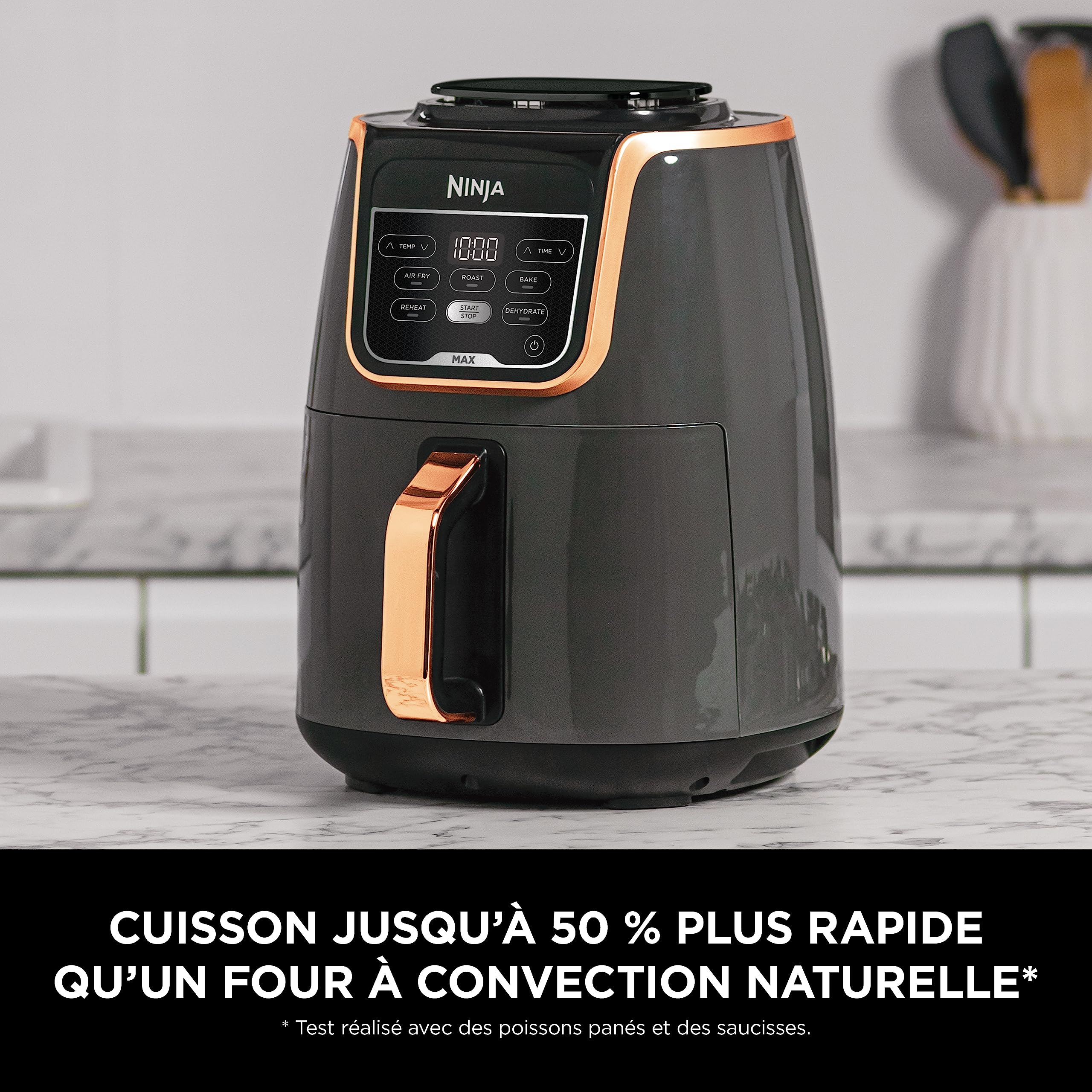 ninja-air-fryer-max-5-2-l-5-en-1-cuivre-noir-af150eucp image 4