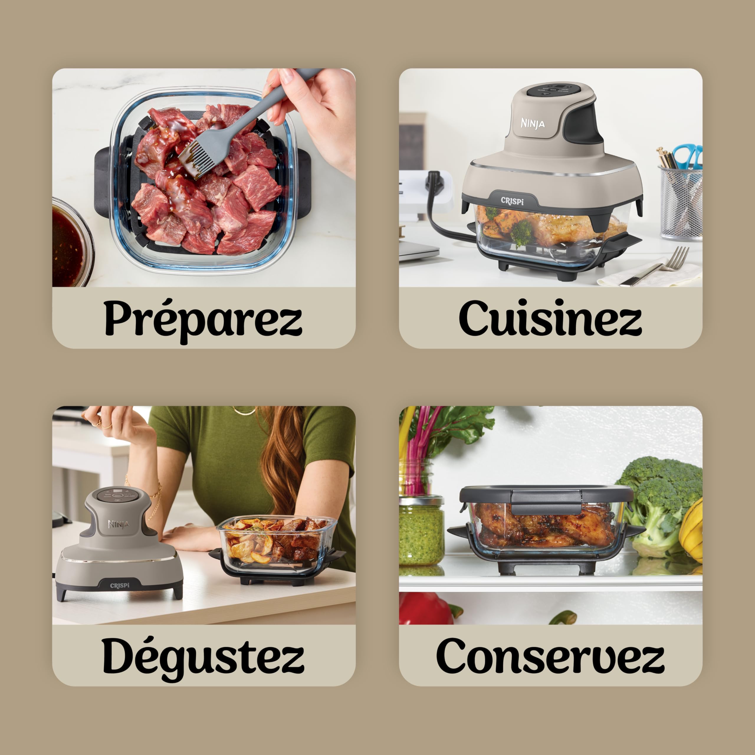ninja-crispi-fn101-air-fryer-verre-4-en-1-stone-3-8l image 8