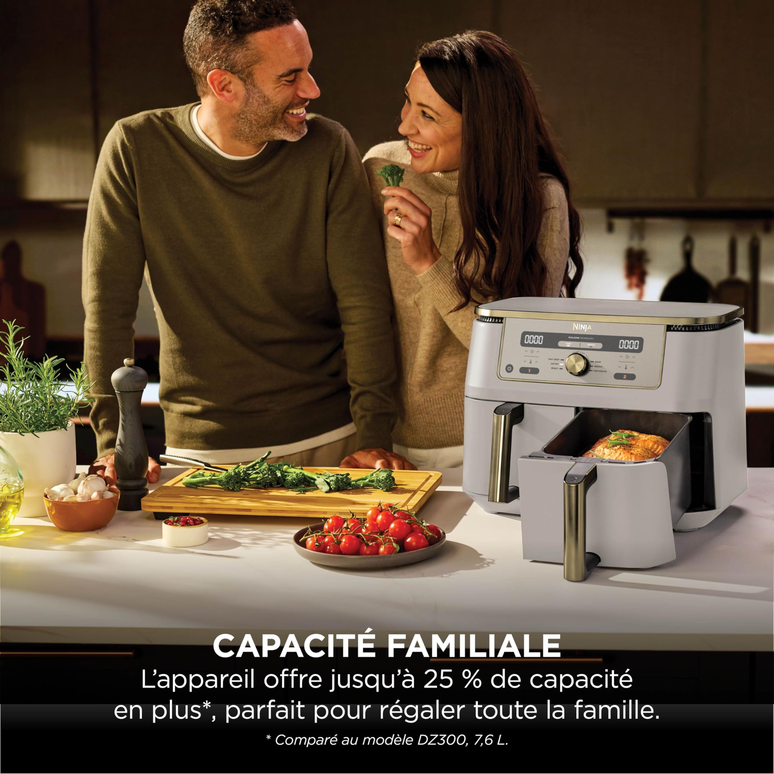 ninja-dual-zone-max-dz400eustgd-friteuse-double-9-5-l-stone image 6