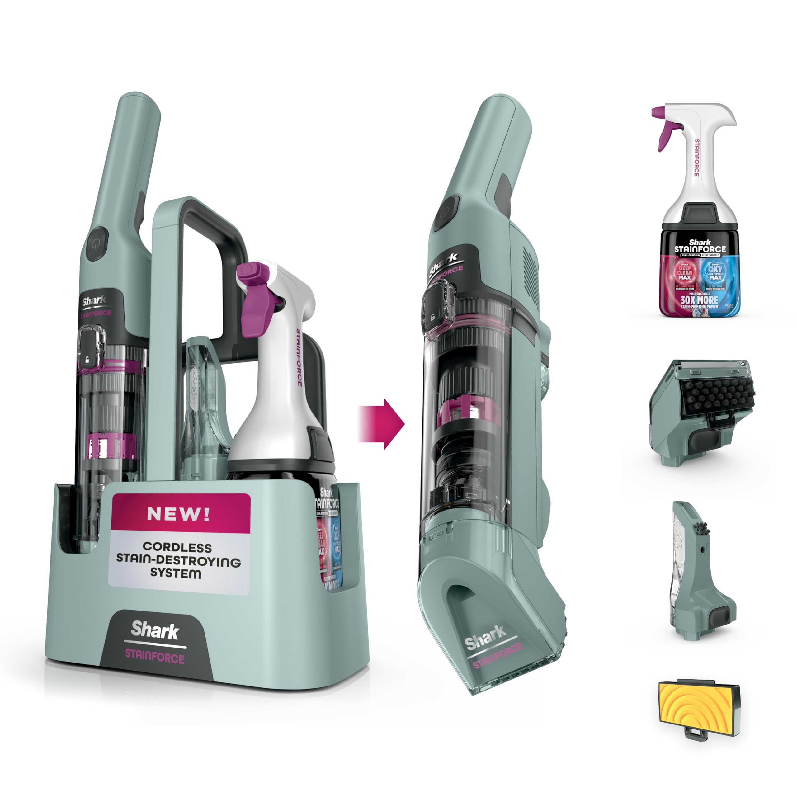 shark-stainforce-hx101-shampouineuse-sans-fil-anti-taches-animaux image 1