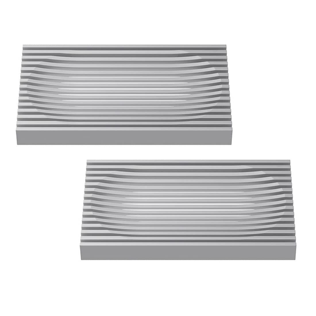 tomedeks-porte-savon-silicone-gris-x2-vacuation image 1