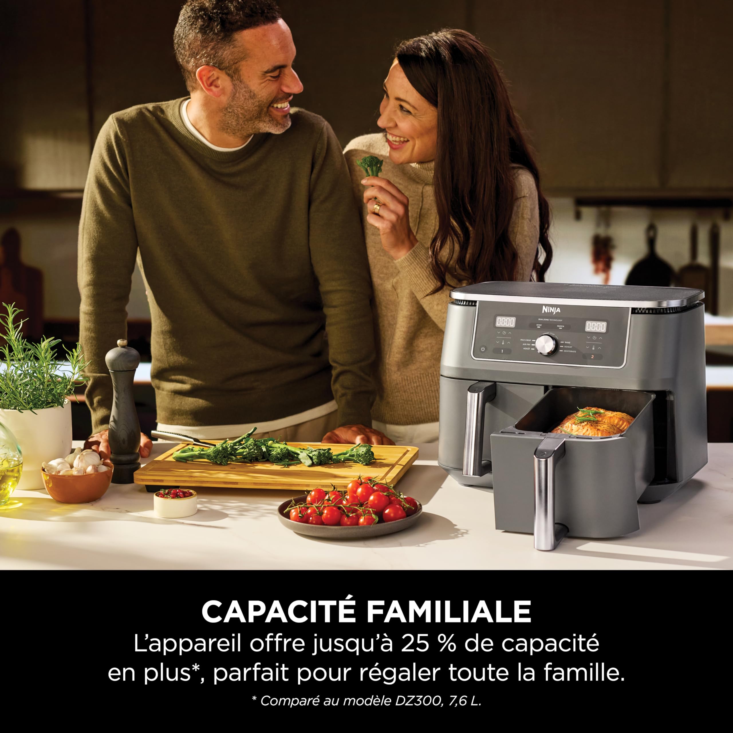 ninja-dual-zone-max-friteuse-sans-huile-gris-m-tal-9-5l image 6
