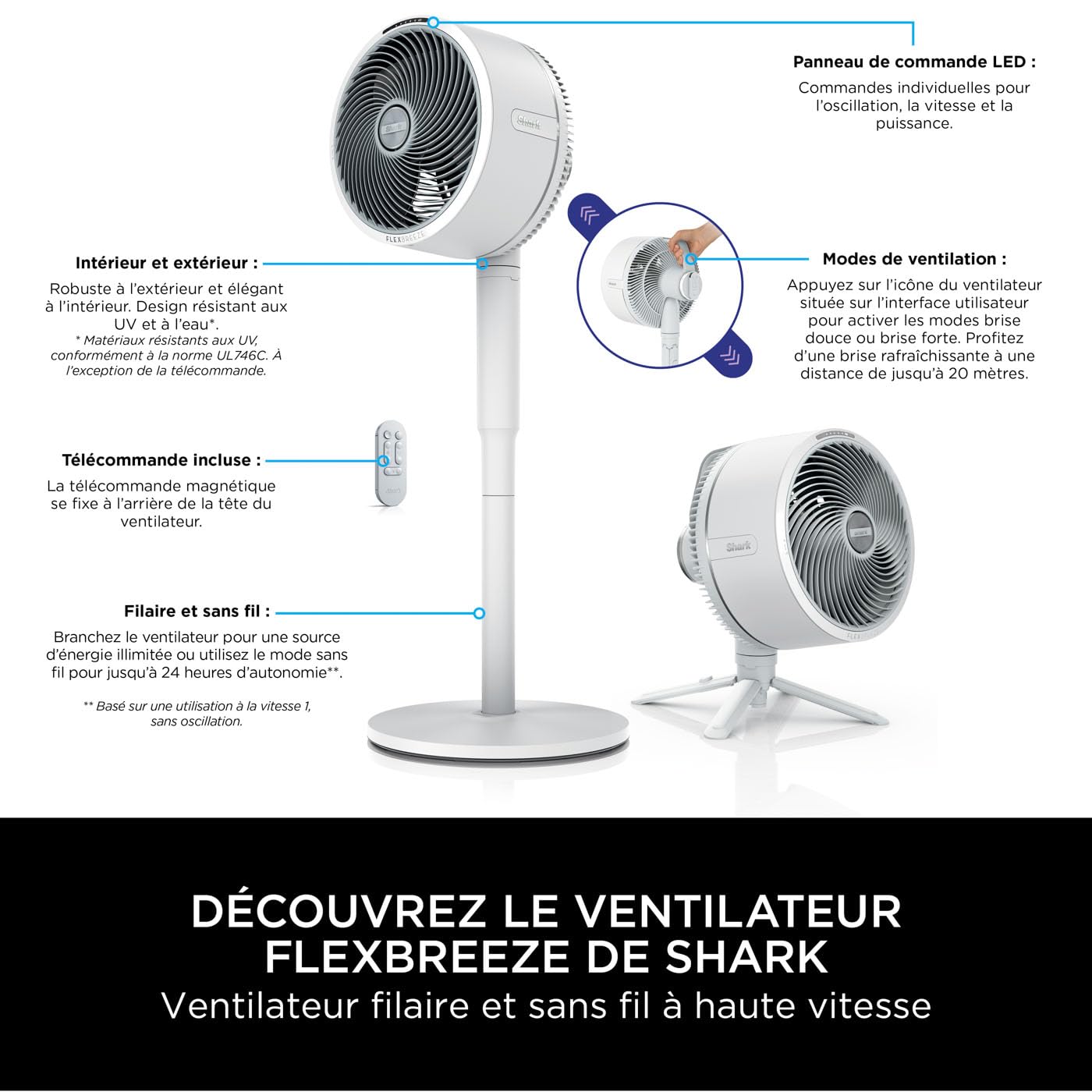 shark-flexbreeze-ventilateur-portable-fa220eu-blanc-batterie image 2