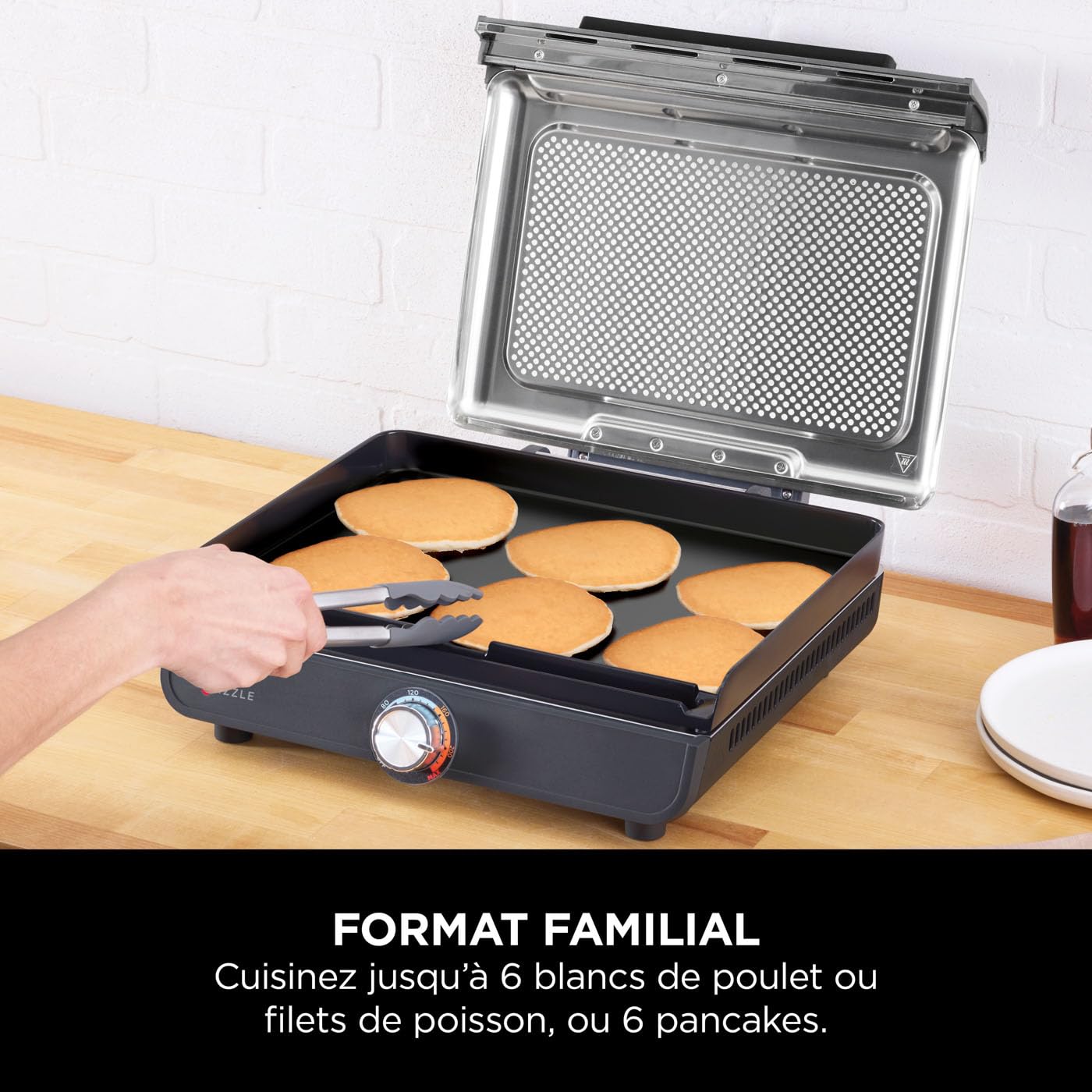 ninja-sizzle-gr101eu-grill-int-rieur-gris-plancha-260-c image 6