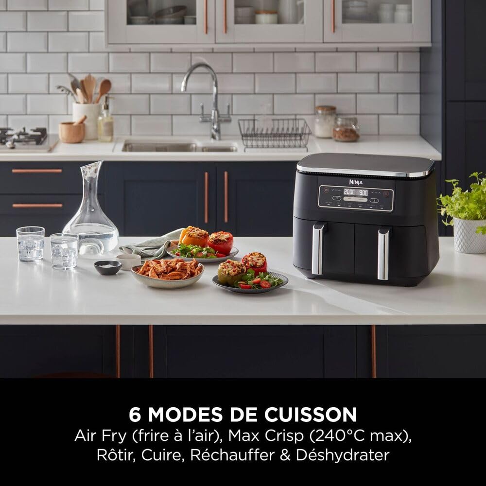 ninja-foodi-dual-zone-af300eu-friteuse-7-6-l-noire image 4