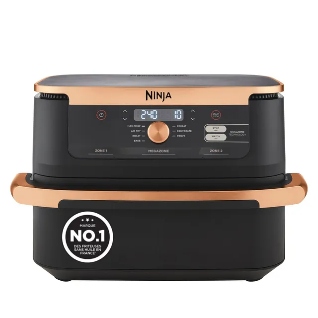 ninja-foodi-flexdrawer-af500eucp-friteuse-10-4-l-noir-cuivre image 1
