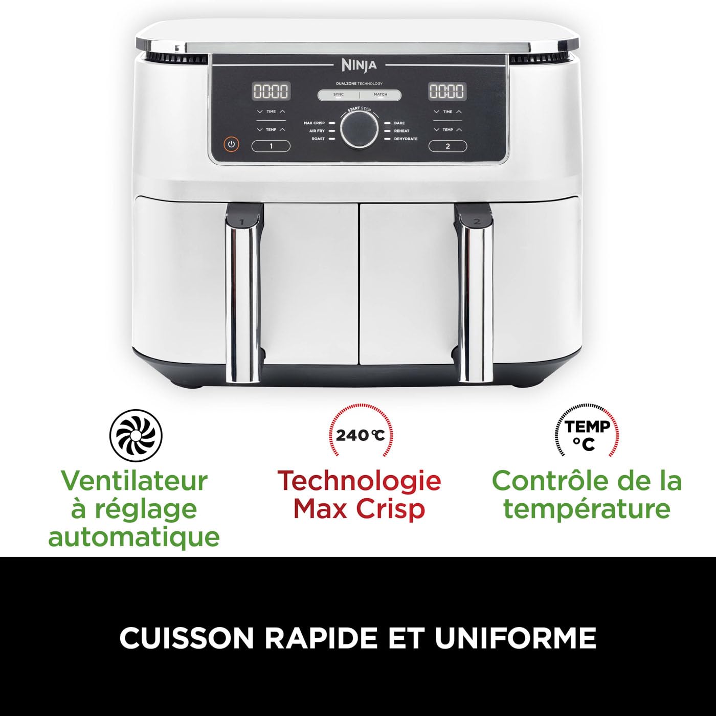 ninja-foodi-max-af400euwh-air-fryer-9-5l-blanc image 6