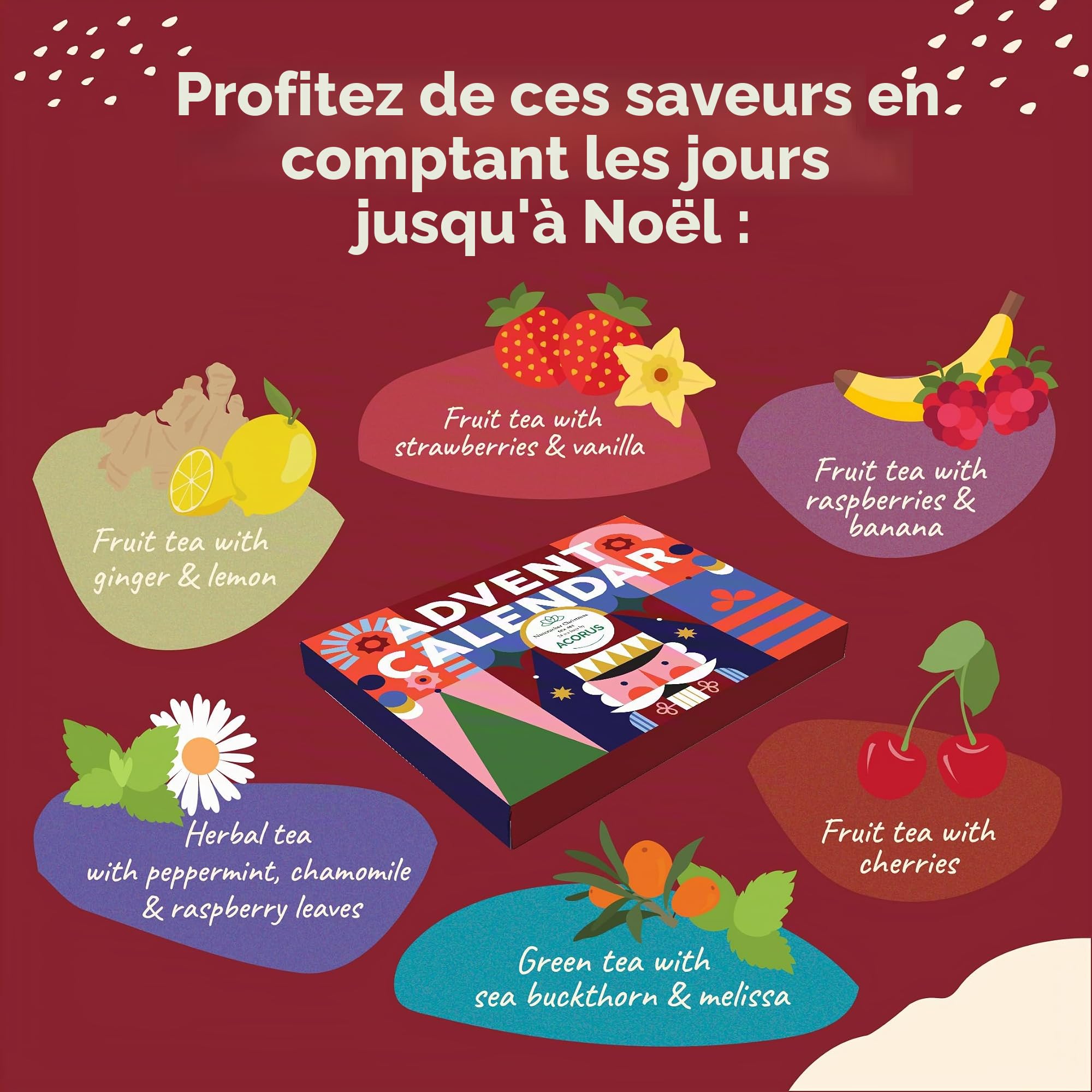 acorus-casse-noisette-calendrier-avent-th-24-sachets-6-saveurs image 3
