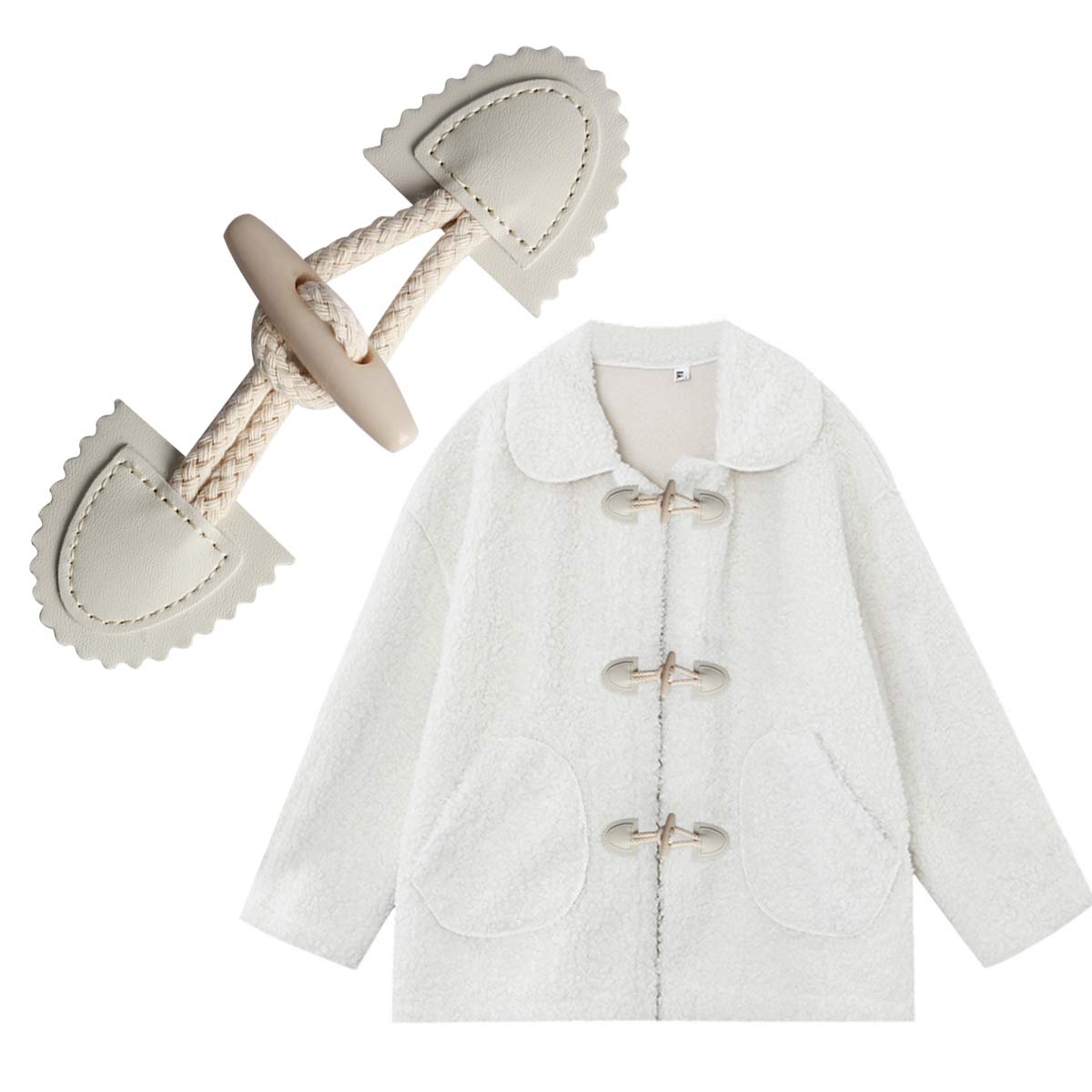 tomedeks-boutons-veste-boutons-coudre-cuir-10-paires-marron image 6