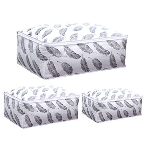 tomedeks-peva-sac-rangement-transparent-feather-lot-3-grande-capacit image 8