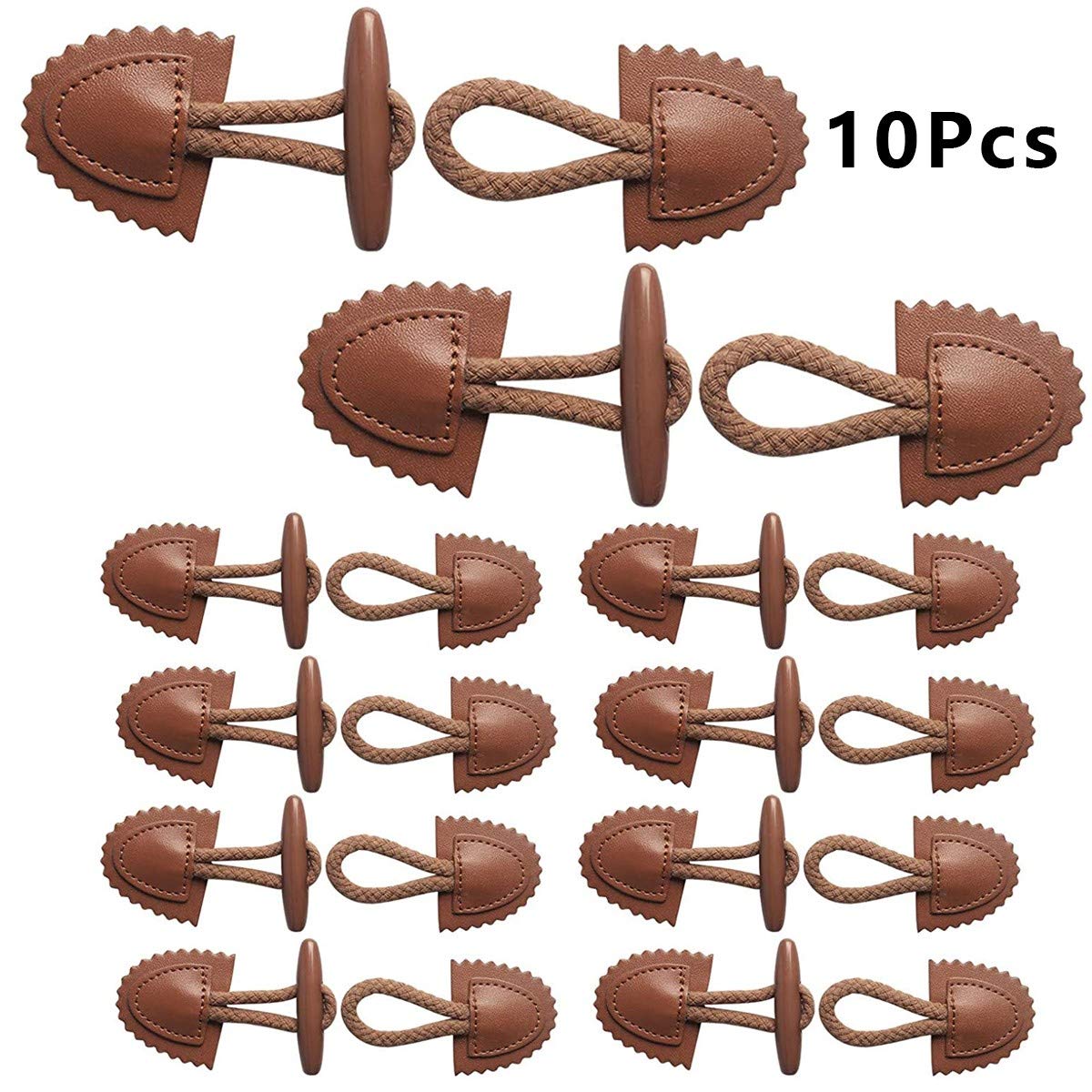 tomedeks-boutons-veste-pantalon-boutons-cuir-10-paires-corne image 2
