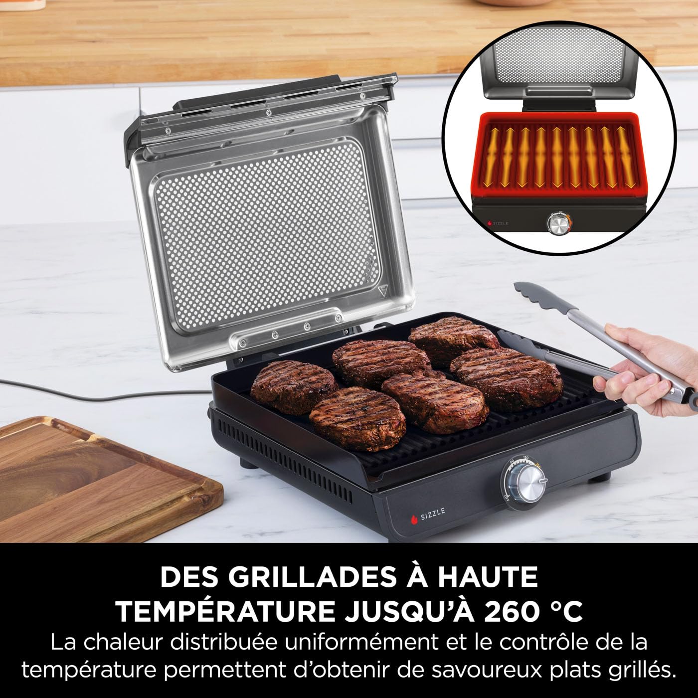 ninja-sizzle-gr101eu-grill-int-rieur-gris-plancha-260-c image 4