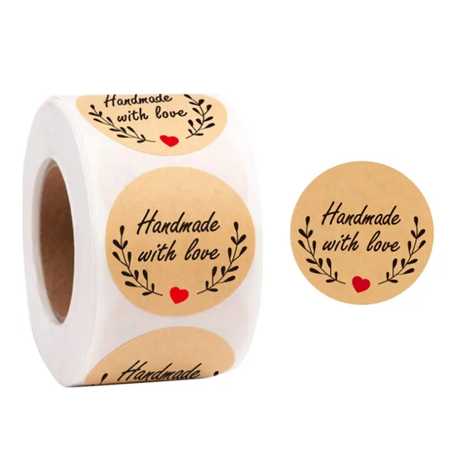 tomedeks-autocollants-merci-kraft-ronds-500-pcs-2-5-cm image 1