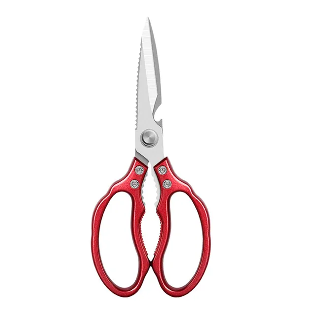 tomedeks-ciseaux-cuisine-inox-multifonction-rouges-dentel-s image 1
