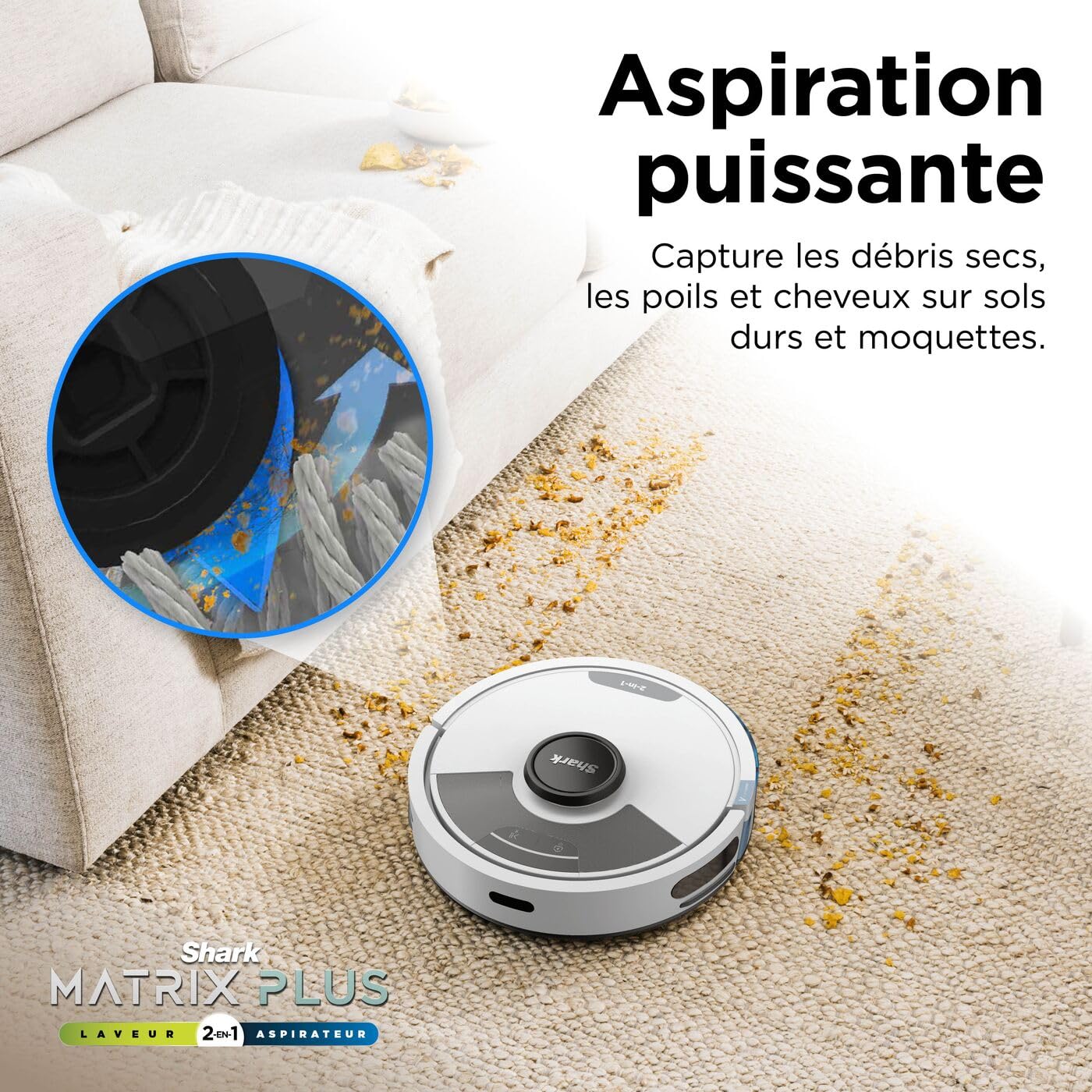 shark-matrix-plus-robot-aspirateur-laveur-2-en-1-blanc image 5