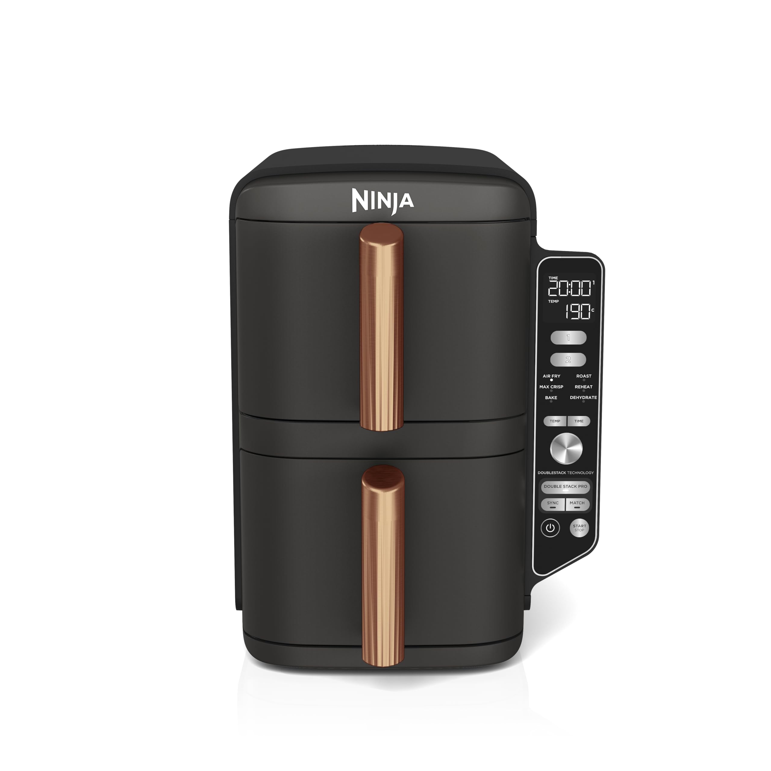 ninja-double-stack-xl-sl400eucp-friteuse-9-5-l-noir-cuivre image 2