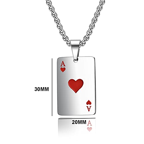 tomedeks-collier-acier-inoxydable-homme-as-de-c-ur-argent image 8