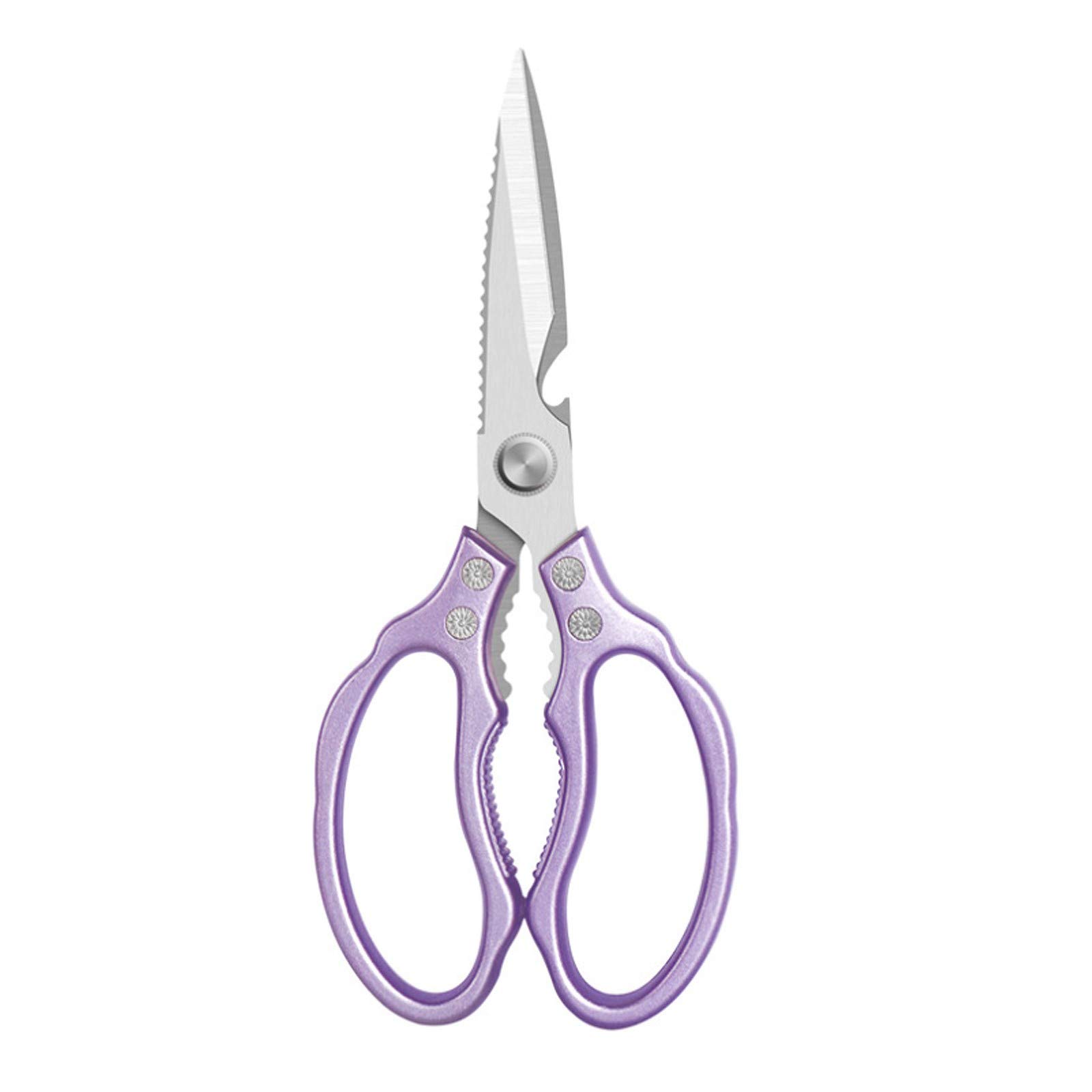 tomedeks-ciseaux-cuisine-inox-multifonction-violets-dentel-s image 1