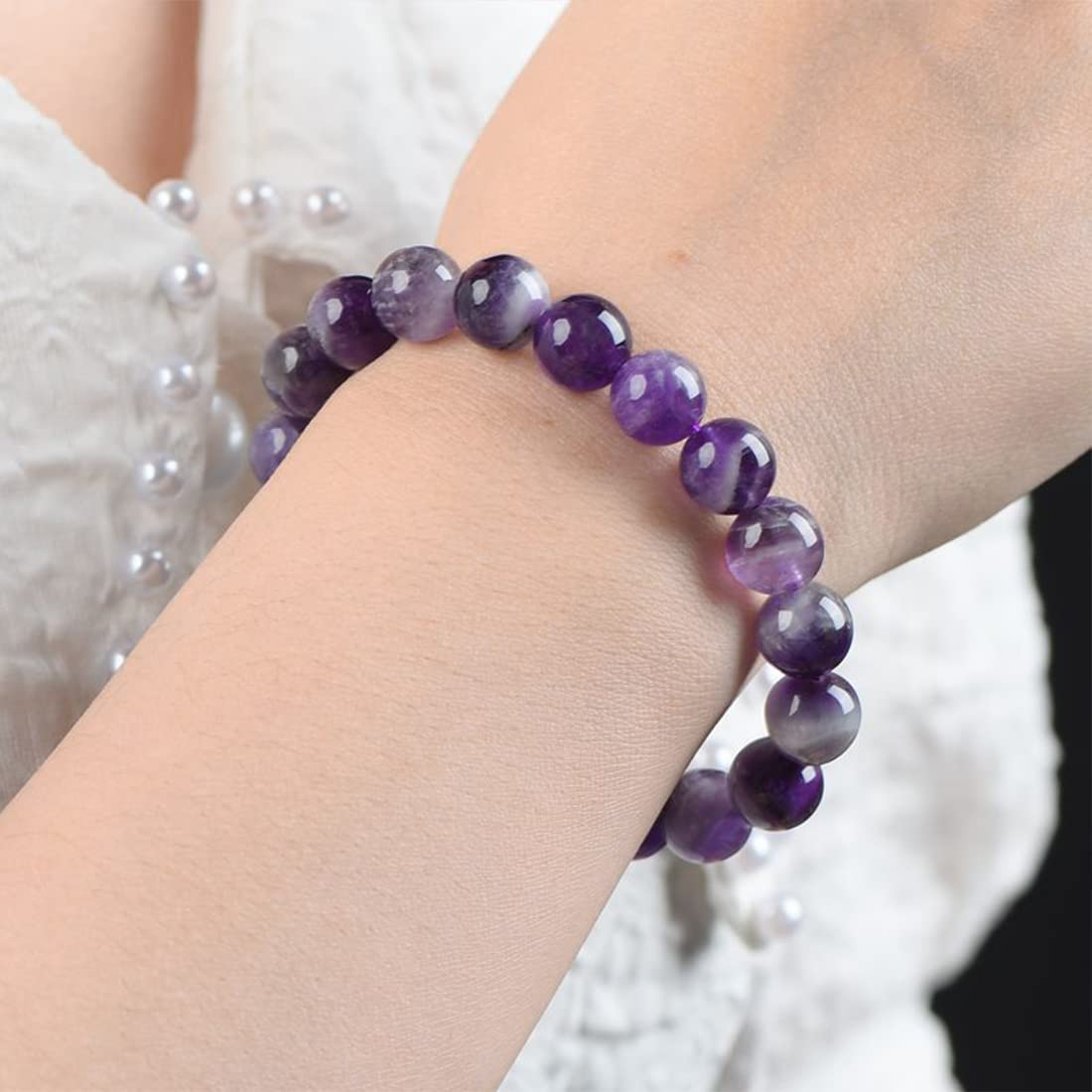 tomedeks-bracelet-fantaisie-violet-8-mm-lastique image 5