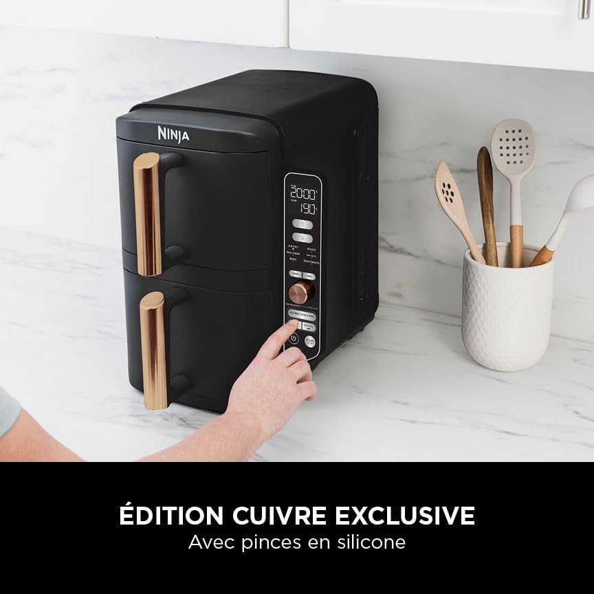 ninja-double-stack-xl-sl400eucp-friteuse-9-5-l-noir-cuivre image 8