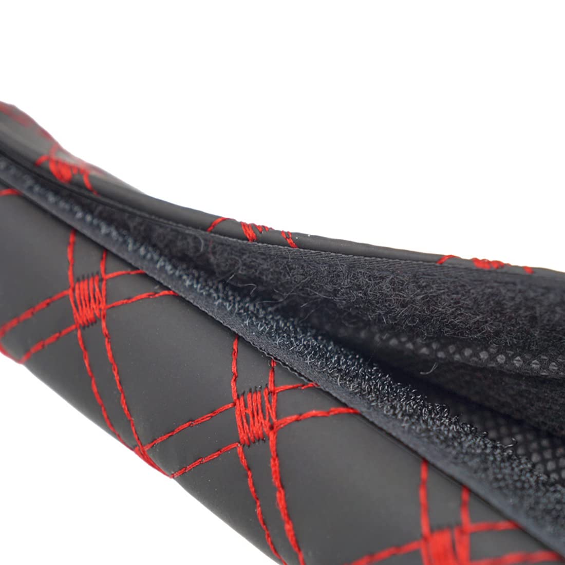 tomedeks-couvre-ceinture-voiture-cuir-coton-noir-rouge-tre-lot-2 image 4