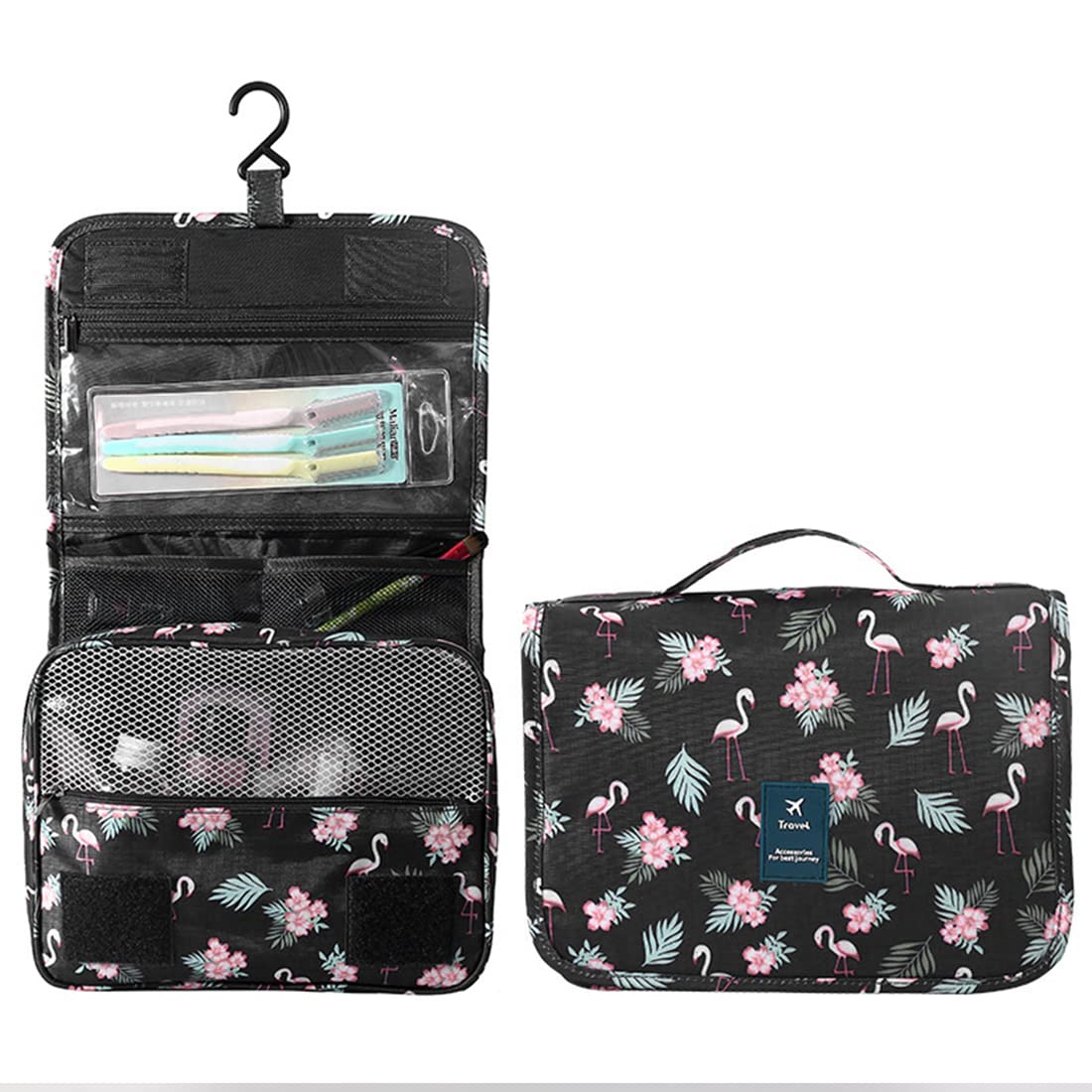 tomedeks-trousse-de-toilette-voyage-crochet-flamingo image 5