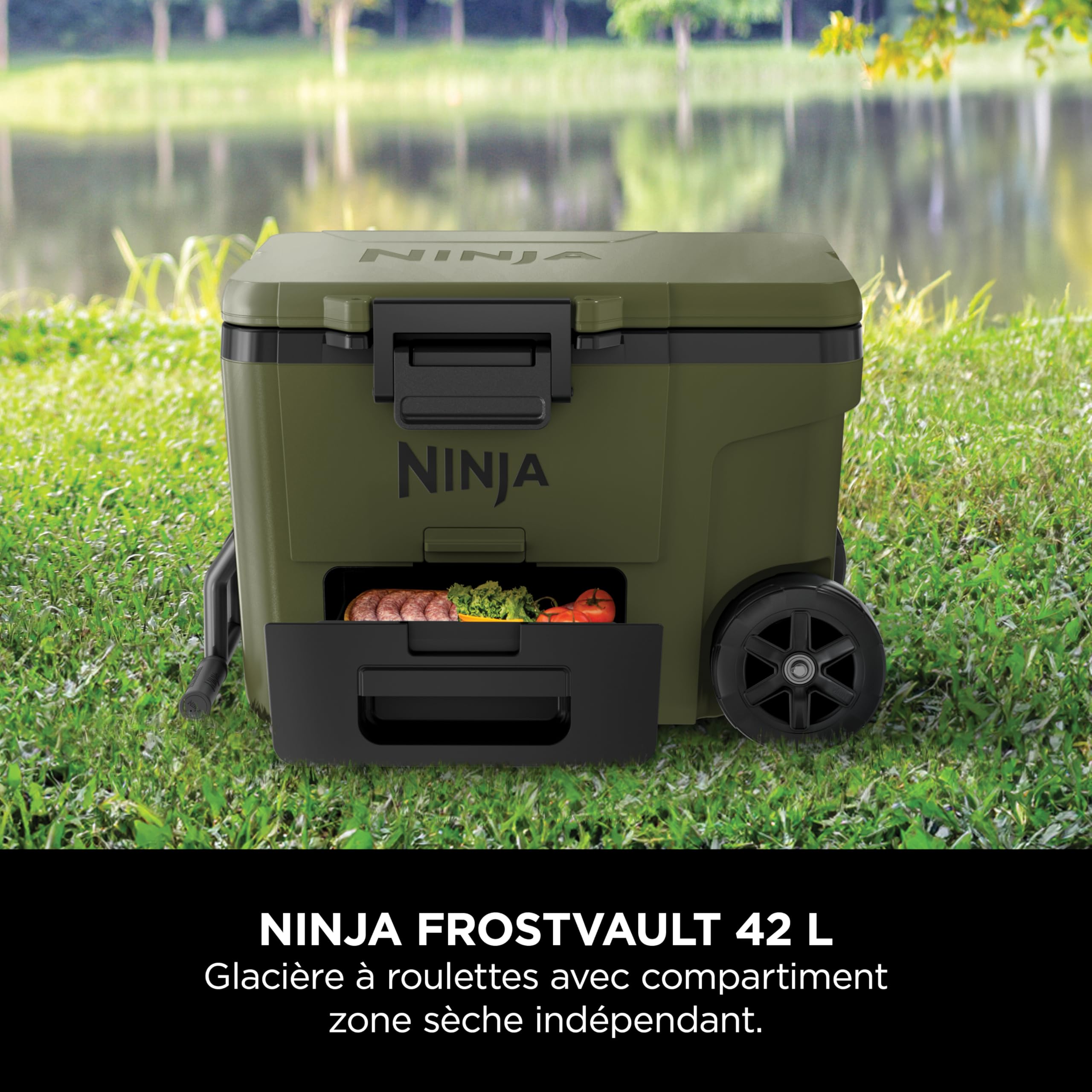ninja-frostvault-fb245-glaci-re-roulettes-42-l-olive image 2