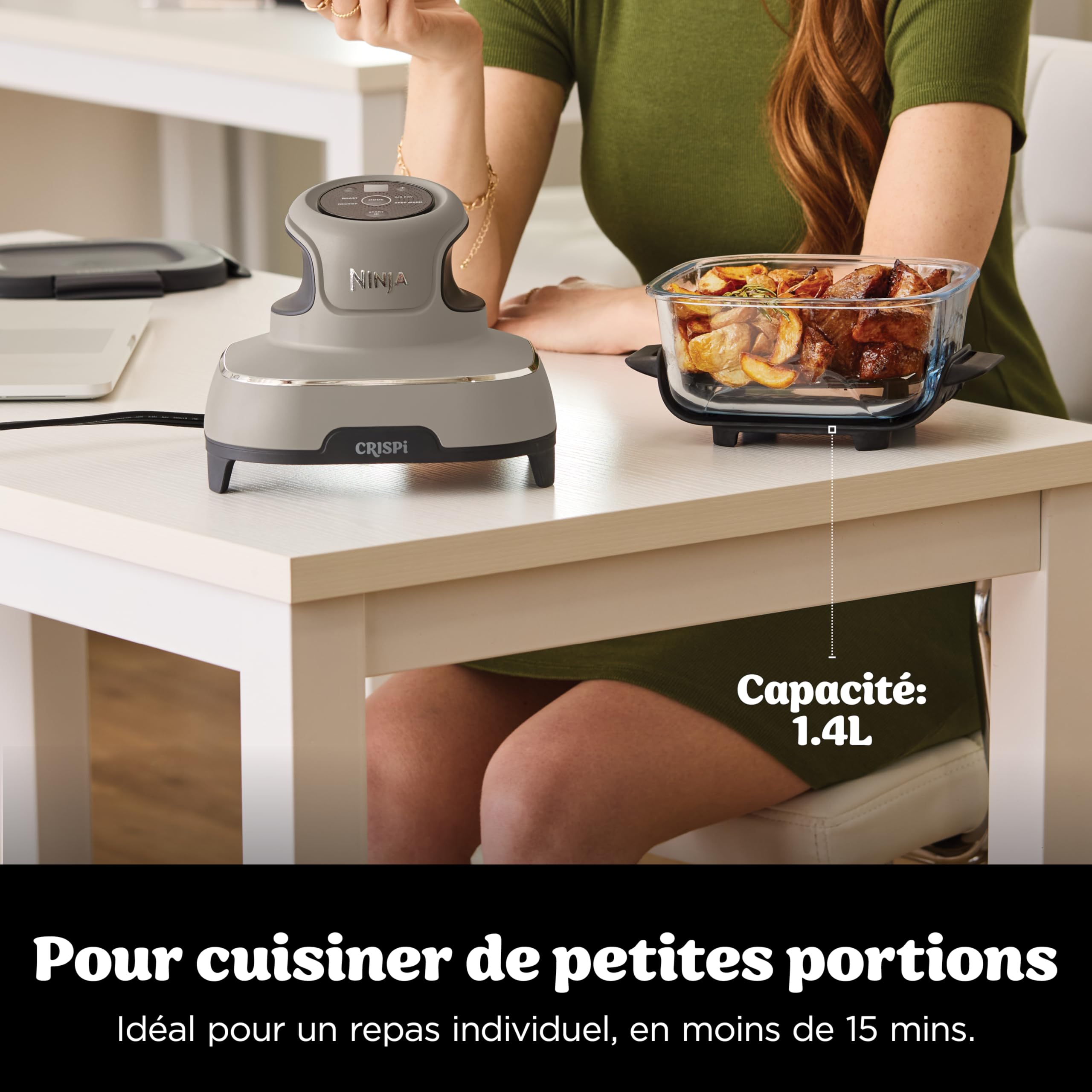 ninja-crispi-fn101-air-fryer-verre-4-en-1-stone-3-8l image 7
