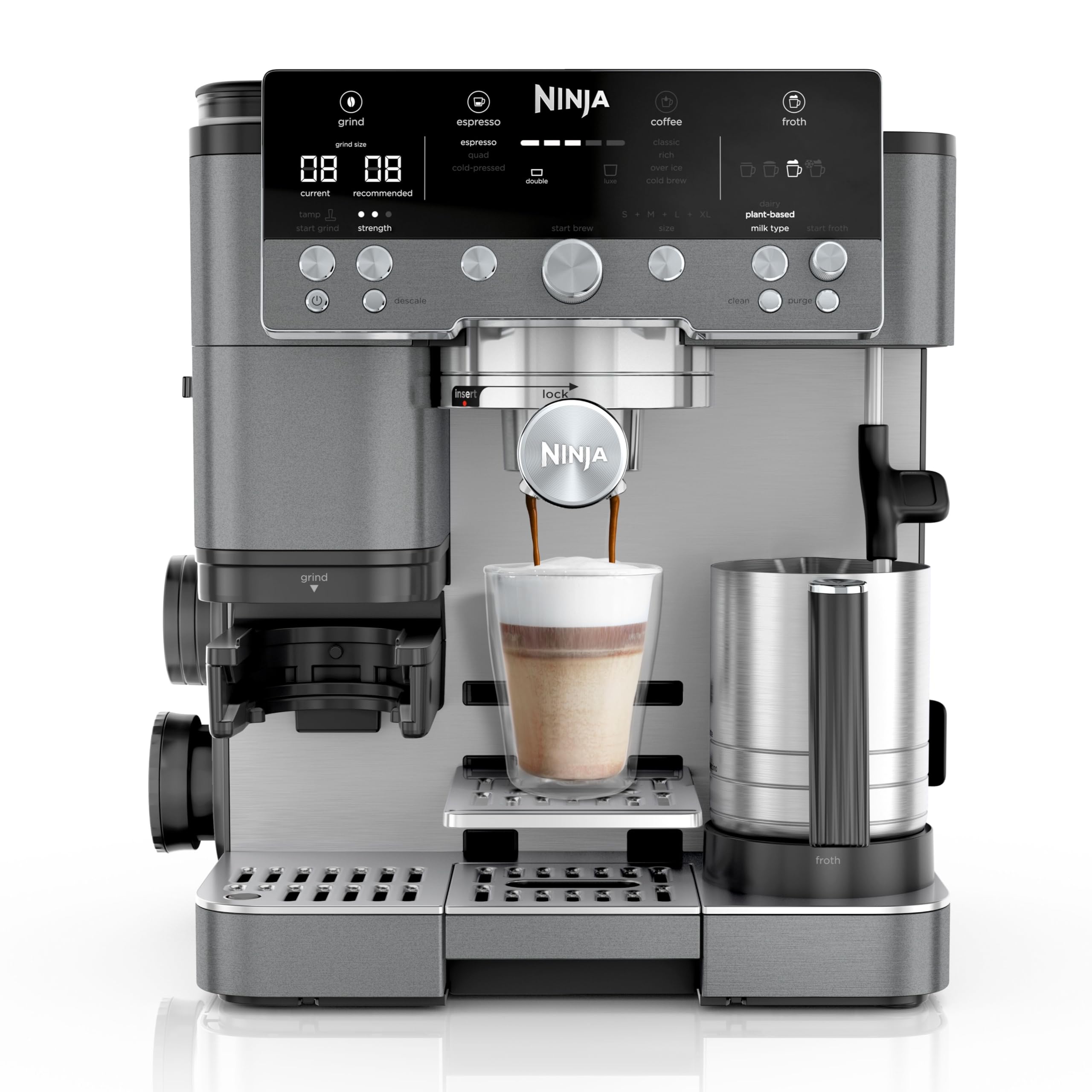 ninja-luxe-premier-es601eugm-machine-caf-grains-gris image 1