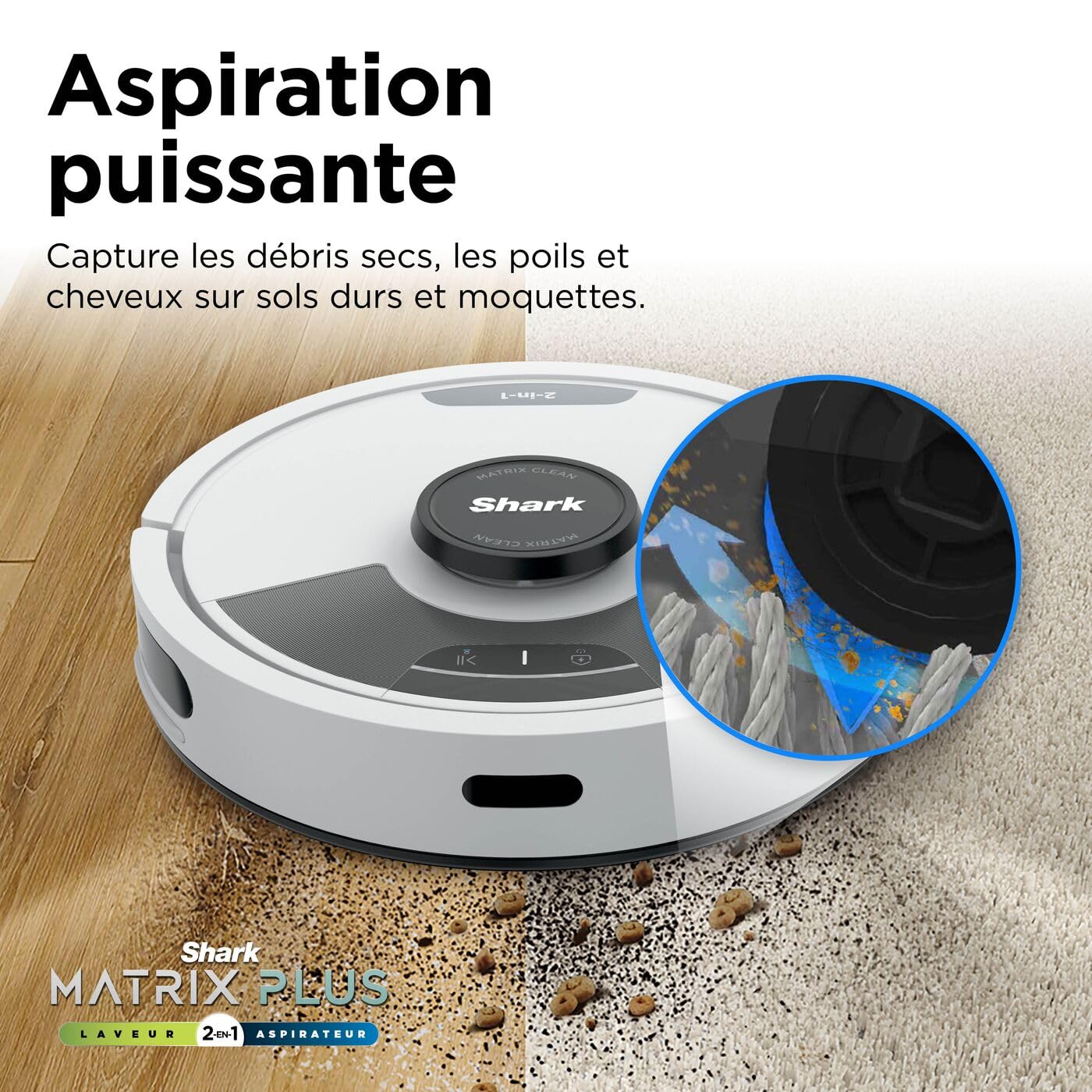 shark-matrix-plus-robot-aspirateur-laveur-blanc-60-jours image 7