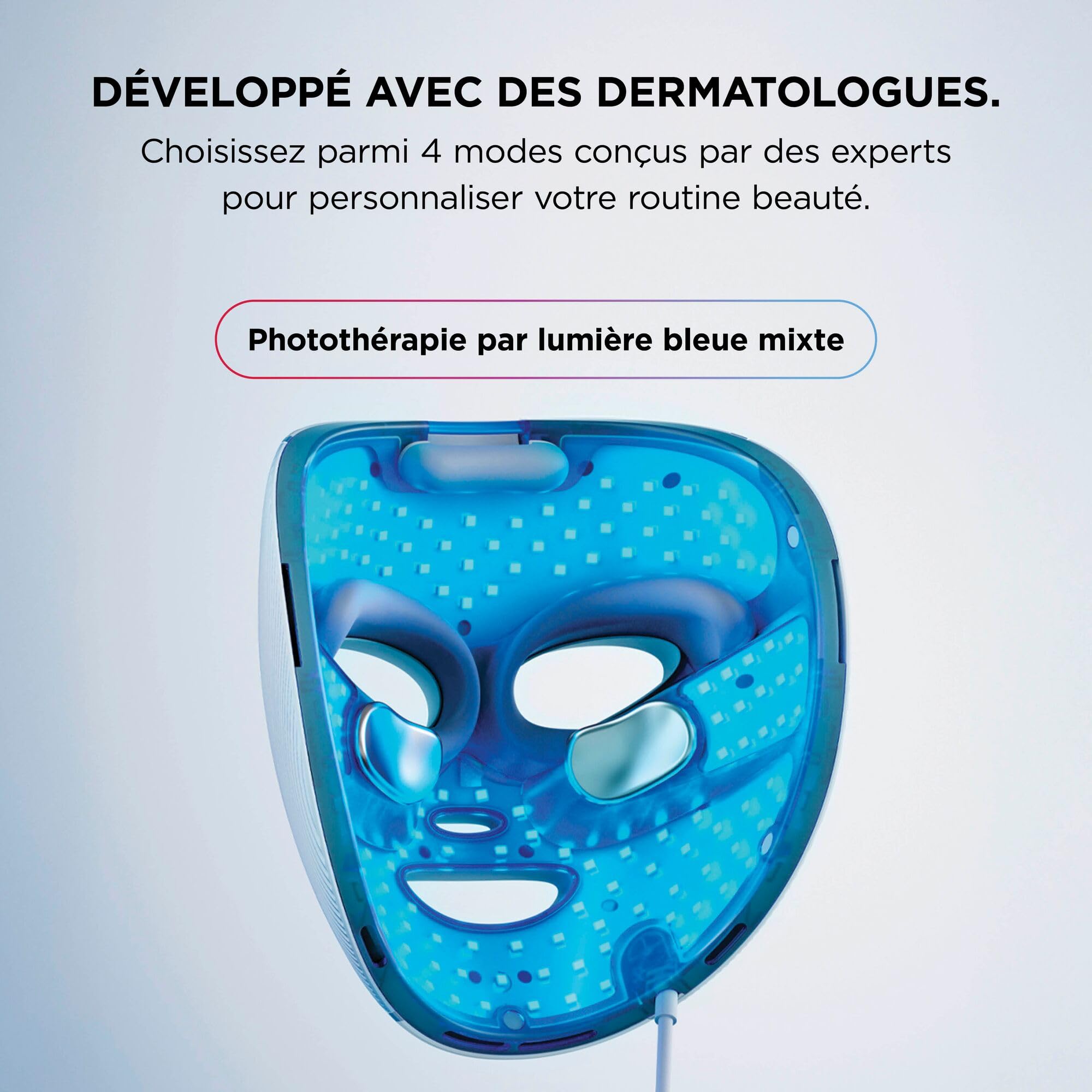 shark-cryoglow-masque-led-visage-lilas-lumi-re-rouge image 4