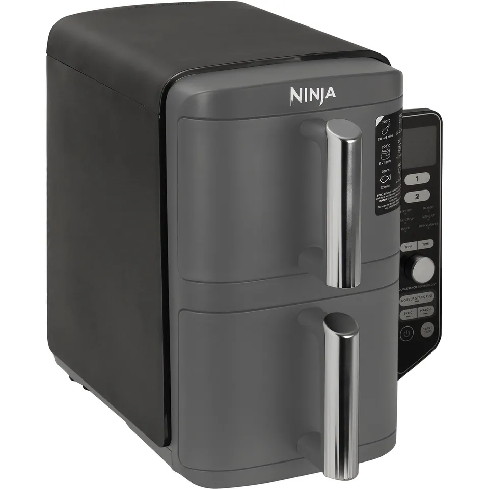 ninja-double-stack-xl-friteuse-sans-huile-9-5-l-grise image 1