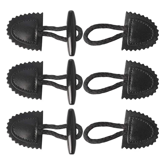 tomedeks-boutons-veste-boutons-coudre-cuir-10-paires-marron image 1