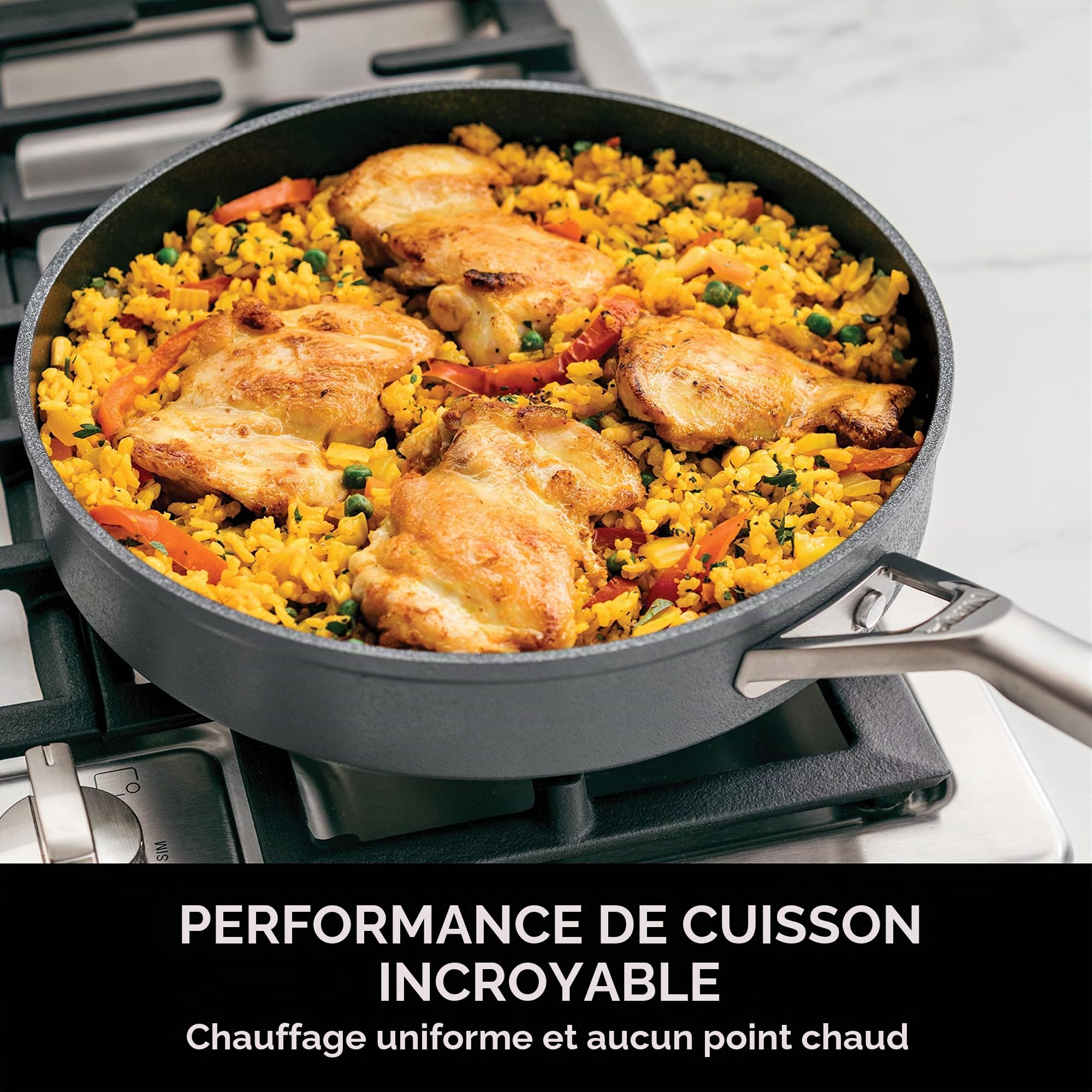 ninja-zerostick-c30126uk-sauteuse-26-cm-couvercle-gris-induction image 3