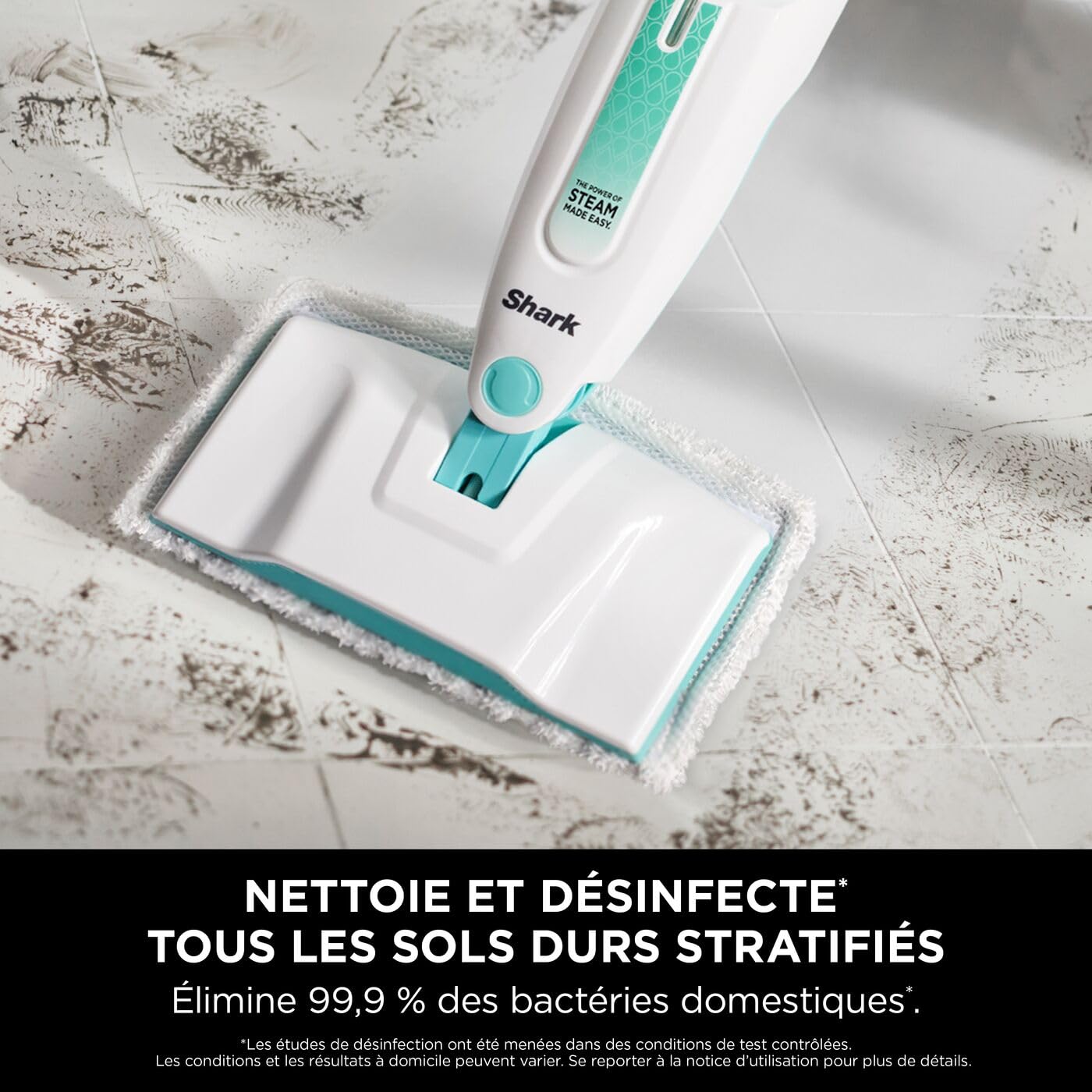 shark-balais-vapeur-steam-mop-sols-durs-blanc-vert image 2