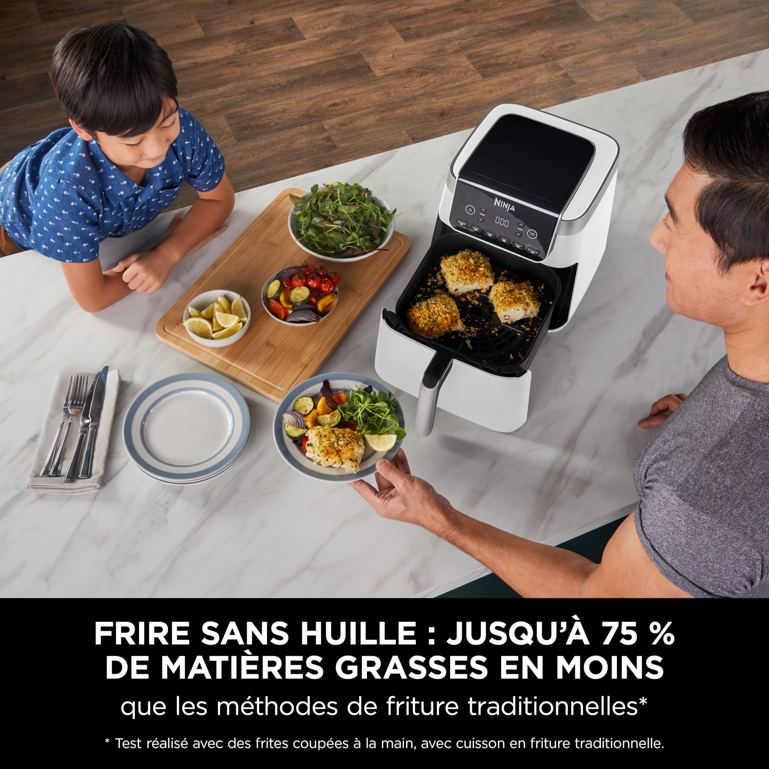 ninja-air-fryer-max-pro-af180euwh-friteuse-6-2l-blanc image 6