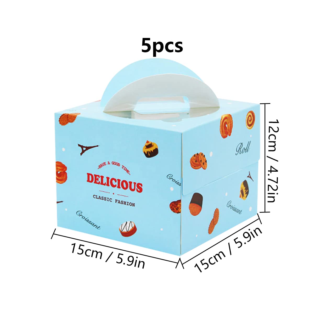 tomedeks-bo-te-g-teau-carton-5-pi-ces-fen-tre-13-5-cm image 2