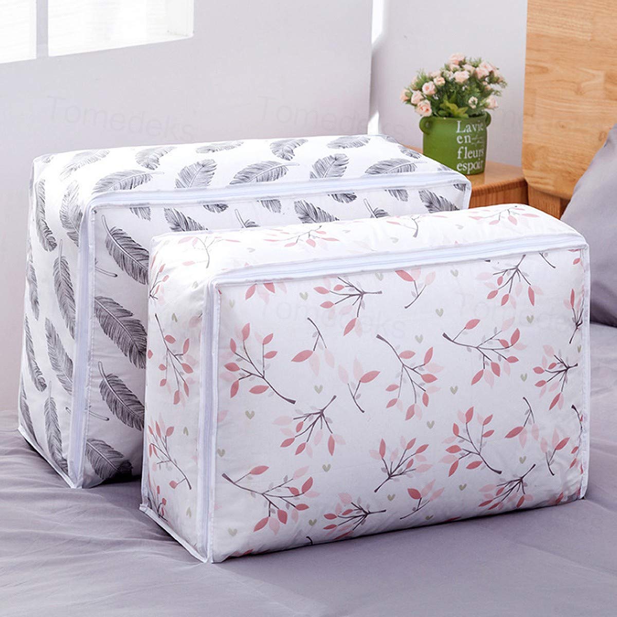 tomedeks-peva-sac-rangement-transparent-branches-lot-3-grande-capacit image 3
